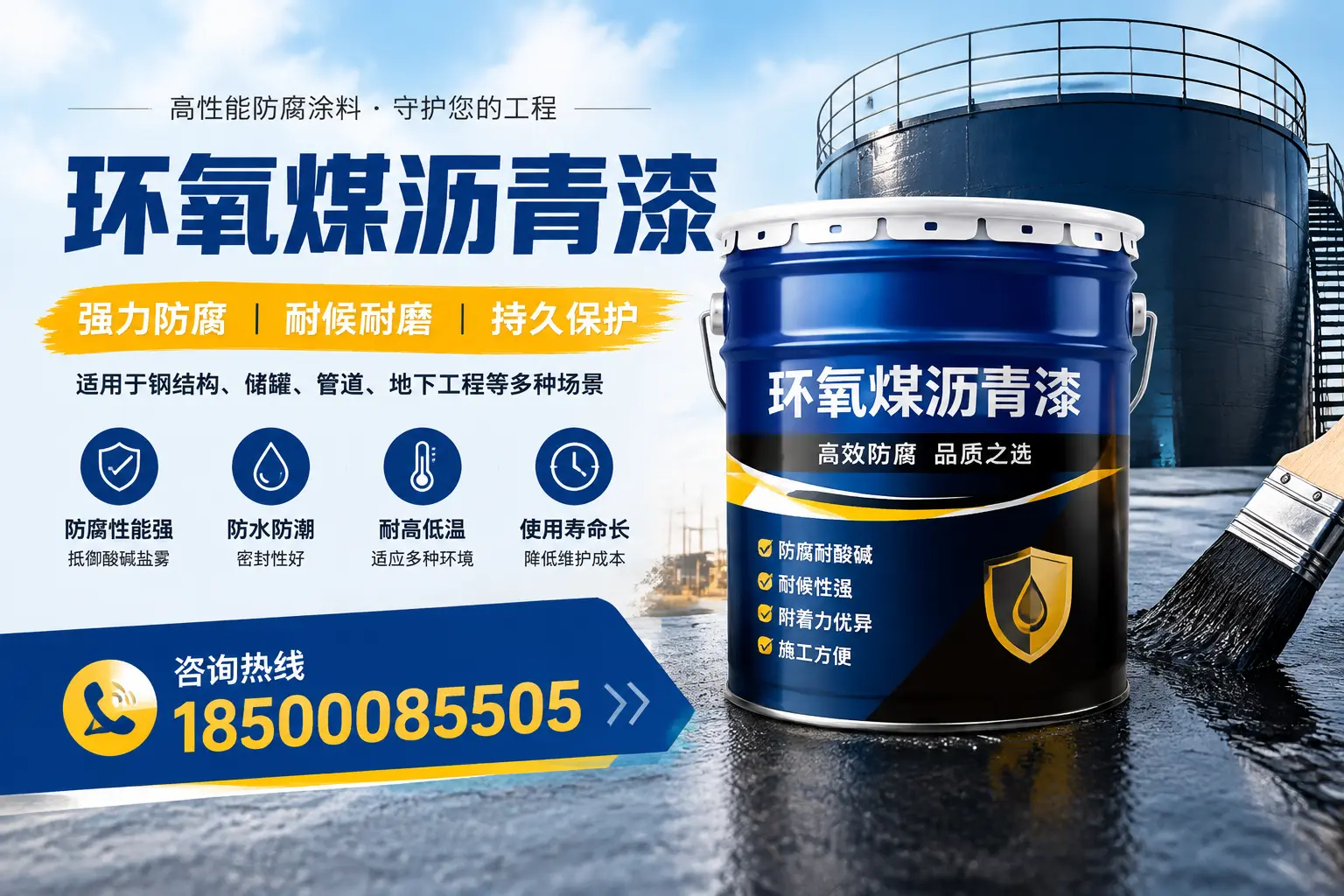 环氧煤沥青漆在工业中的应用，庆阳企业的选择